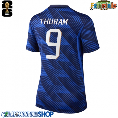 Maglie da calcio Francia Marcus Thuram #9 Prima Maglia Femminile Mondiali 2026  Manica Corta